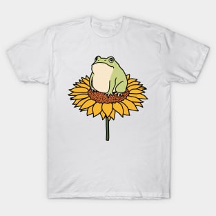 Frog on Sunflower T-Shirt